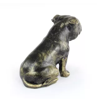 Staffordshire Bull Terrier, Staffie - statue de chien, chien assis pour bureau, décoration pour le salon d'un amoureux des chiens par Art-Dog