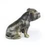 Staffordshire Bull Terrier, Staffordshire Bullterrier - Hundestatue, sitzender Hund für den Schreibtisch, Dekoration für das Wohnzimmer eines Hundeliebhabers von Art-Dog