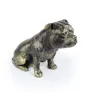 Staffordshire Bull Terrier, Staffordshire Bullterrier - Hundestatue, sitzender Hund für den Schreibtisch, Dekoration für das Wohnzimmer eines Hundeliebhabers von Art-Dog
