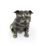 Staffordshire Bull Terrier, Staffordshire Bullterrier - Hundestatue, sitzender Hund für den Schreibtisch, Dekoration für das Wohnzimmer eines Hundeliebhabers von Art-Dog