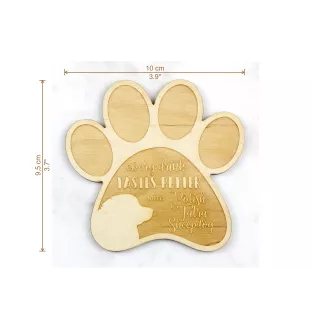 Tatra Schäferhund, Tatrahund, Tatra-Hirtenhund, Tatra-Berghund - Tasse Untersetzer, graviert Untersetzer mit Hund, Geschenk für Hundeliebhaber von Art-Dog Marke