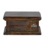 Staffordshire Bull Terrier, Staffy III - wooden urn for dog ashes, personalized urn with engraving, small urn for dog ashes from the Art-Dog brand