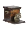 Staffordshire Bull Terrier, Staffy I - urn for dog ashes with a statuette, elegant urn for a dog, unique urn with a bust of a dog by Art-Dog brand