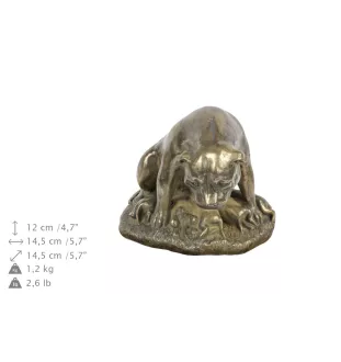 Staffordshire Bull Terrier, Staffordshire Bullterrier I eine Urne für die Asche des Hundes, eine Urne mit einer Statue, eine elegante Urne im klassischen Stil der Marke Art-Dog