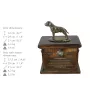 Staffordshire Bull Terrier urna z podobizną psa i tabliczką Art-Dog