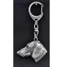 Dachshund Wire-haired, Wiener dog, Badger dog I - Silver-plated key ring with dog, handbag decoration, backpack pendant by Art-Dog brand