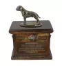 Staffordshire Bull Terrier, Staffy I - urn for dog ashes, urn with a statuette, personalized urn for dog ashes by Art-Dog brand