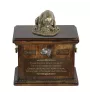 Staffordshire Bull Terrier, Staffy II - urn for dog ashes, urn with a statuette, personalized urn for dog ashes by Art-Dog brand