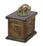 Staffordshire Bull Terrier, Staffordshire Bullterrier III - Eine Urne für die Asche eines Hundes, eine Urne mit einer Statue, eine personalisierte Hundeurne von der Marke Art-Dog.