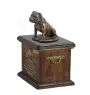 Staffordshire Bull Terrier, Staffy V - urn for dog ashes, urn with a statuette, personalized urn for dog ashes by Art-Dog brand