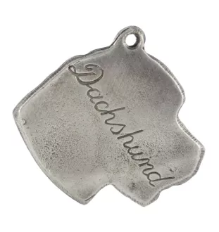 Dachshund Wire-haired, Wiener dog, Badger dog III - Silver-plated dog pendant, handbag decoration, backpack pendant by Art-Dog brand