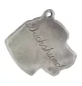 Dachshund Wire-haired, Wiener dog, Badger dog III - Silver-plated dog pendant, handbag decoration, backpack pendant by Art-Dog brand