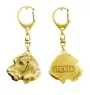 Dachshund Wire-haired, Wiener dog, Badger dog II - Gilded key ring with dog, handbag decoration, luxury accessory by Art-Dog brand