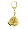 Teckel à poil dur, Chien-saucisse II - Porte-clés doré avec chien, décoration de sac à main, accessoire de luxe de la marque Art-Dog
