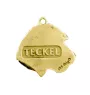 Teckel à poil dur, Chien-saucisse II - Porte-clés doré avec chien, décoration de sac à main, accessoire de luxe de la marque Art-Dog