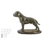 Staffordshire Bull Terrier, Staffy - urn for dog ashes, classic urn with a statuette, elegant urn with a dog by Art-Dog brand