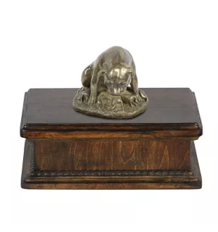 Staffordshire Bull Terrier, Staffordshire Bullterrier III - Hund Ascheurne, klassische Urne mit Statue, elegante Urne mit Hund von der Marke Art-Dog