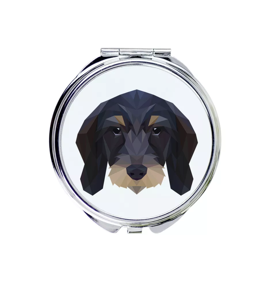 Jamnik szorstkowłosy lusterko geometryczne Art-Dog