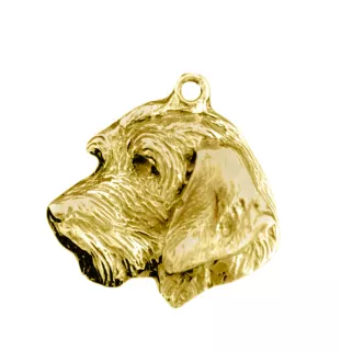 Dachshund Rauhhaar, Dackel, Teckel II - Vergoldeter Schlüsselanhänger mit Hund in Geschenkbox, Handtaschen-Dekoration, Luxus-Accessoire der Marke Art-Dog