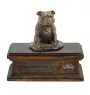 Staffordshire Bull Terrier, Staffy I - urn for dog ashes, personalized urn with a statue, wooden urn with a dog by Art-Dog brand