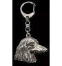 Teckel à poil dur, Chien-saucisse - Porte-clés argenté avec un chien dans une boîte cadeau, décoration de sac à main, pendentif de sac à dos par la marque Art-Dog