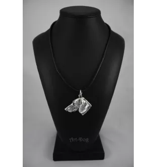 Teckel à poil dur, Chien-saucisse I - collier avec un chien, pendentif en plaqué argent pour les fans de chiens, bijoux uniques de la marque Art-Dog