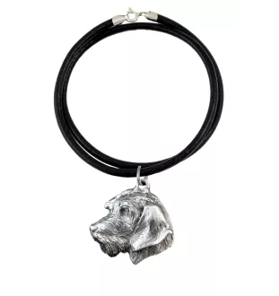 Dachshund Wire-haired, Wiener dog, Badger dog II - Necklace with dog, silver-plated pendant for dog fan, unique jewelry by Art-Dog brand