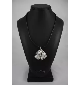 Dachshund Wire-haired, Wiener dog, Badger dog II - Necklace with dog, silver-plated pendant for dog fan, unique jewelry by Art-Dog brand