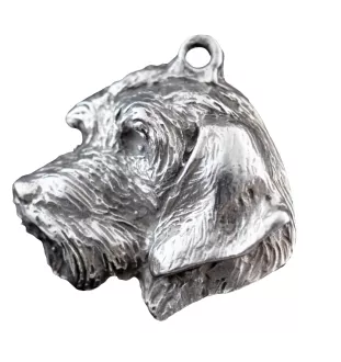 Dachshund Wire-haired, Wiener dog, Badger dog II - Necklace with dog, silver-plated pendant for dog fan, unique jewelry by Art-Dog brand
