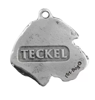 Dachshund Wire-haired, Wiener dog, Badger dog II - Necklace with dog, silver-plated pendant for dog fan, unique jewelry by Art-Dog brand