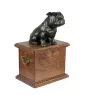 Staffordshire Bull Terrier, Staffordshire Bullterrier - Hund Ascheurne, Holzurne mit Hundesilhouette, klassische Hund Ascheurne von der Marke Art-Dog