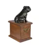 Staffordshire Bull Terrier urna z siedzącą figurką Art-Dog