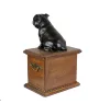 Staffordshire Bull Terrier, Staffie urne pour les cendres du chien, urne en bois avec la silhouette d'un chien, urne classique pour les cendres de chien de la marque Art-Dog