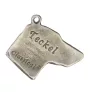 Teckel à poil dur, Chien-saucisse I - Collier pour chien, bijoux uniques pour les fans de chiens, pendentif vipère unique de la marque Art-Dog