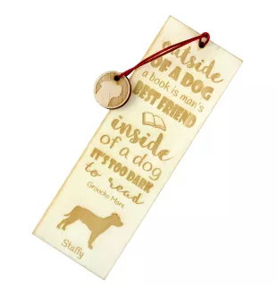 Staffordshire Bull Terrier, Staffie - marque-page pour livre avec chien, marque-page personnalisé, cadeau pour les amateurs de livres de la marque Art-Dog