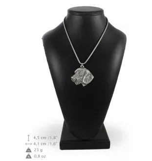 Dachshund Rauhhaar, Dackel, Teckel III - Hundehalsband, einzigartiger Schmuck für den Hundefan, einzigartiger Kreuzotter-Anhänger der Marke Art-Dog