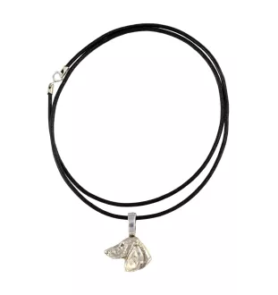 Teckel à poil dur, Chien-saucisse I - Collier pour chien, pendentif plaqué argent pour l'amoureux des chiens, bijoux subtils par Art-Dog