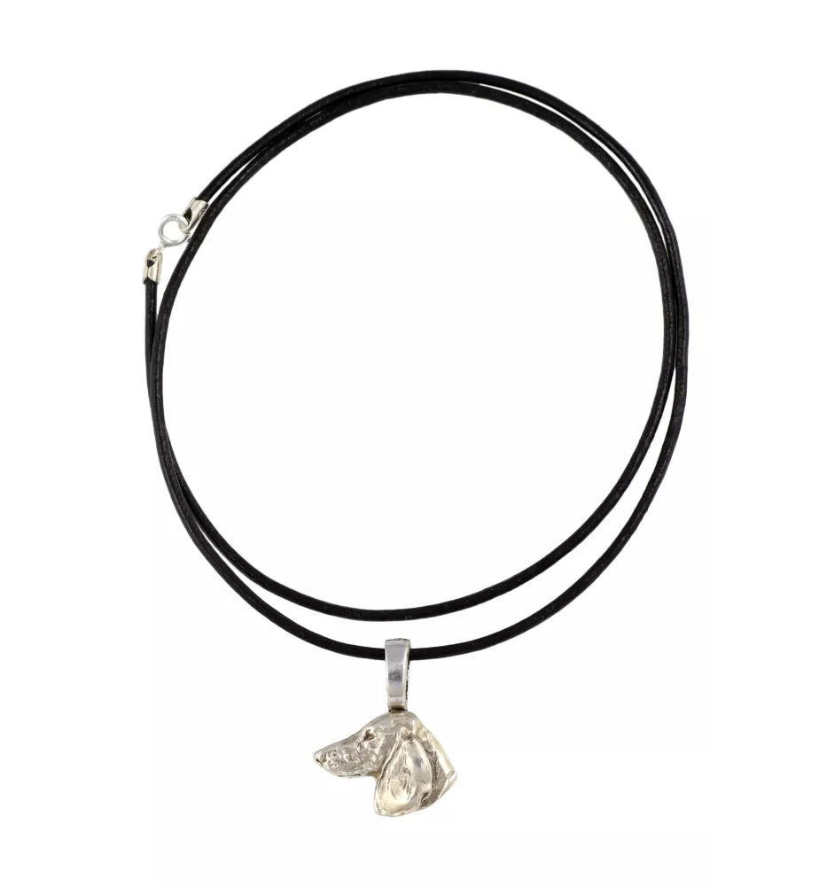 Teckel à poil dur, Chien-saucisse I - Collier pour chien, pendentif plaqué argent pour l'amoureux des chiens, bijoux subtils par Art-Dog