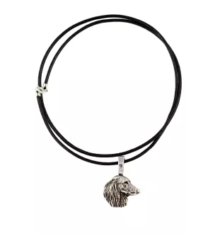 Dachshund Wire-haired, Wiener dog, Badger dog V - Dog necklace, silver-plated pendant for the dog lover, subtle jewellery by Art-Dog