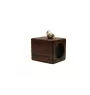 Staffordshire Bull Terrier, Staffy - wooden candle holder with a dog, a unique souvenir after losing a dog, a handicraft from the Art-Dog brand