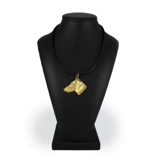 Dachshund Wire-haired, Wiener dog, Badger dog I - Dog necklace, gold-plated pendant for dog fan, unique jewellery by Art-Dog brand