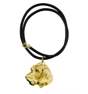 Dachshund Wire-haired, Wiener dog, Badger dog II - Dog necklace, gold-plated pendant for dog fan, unique jewellery by Art-Dog brand