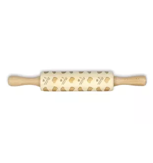Staffordshire Bull Terrier, Staffy - small rolling pin with a dog pattern, a rolling pin for children's dough, decorating ceramic clay by Art-Dog brand