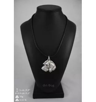 Dachshund Wire-haired, Wiener dog, Badger dog II - Dog necklace in gift box, silver-plated locket for dog fan, striking pendant by Art-Dog brand