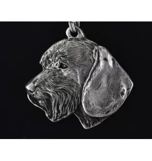 Dachshund Wire-haired, Wiener dog, Badger dog III - Dog necklace in gift box, silver-plated locket for dog fan, striking pendant by Art-Dog brand