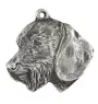 Dachshund Wire-haired, Wiener dog, Badger dog III - Dog necklace in gift box, silver-plated locket for dog fan, striking pendant by Art-Dog brand