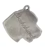 Teckel à poil dur, Chien-saucisse III - Collier de chien dans une boîte cadeau, médaillon argenté pour fan de chien, pendentif remarquable de la marque Art-Dog