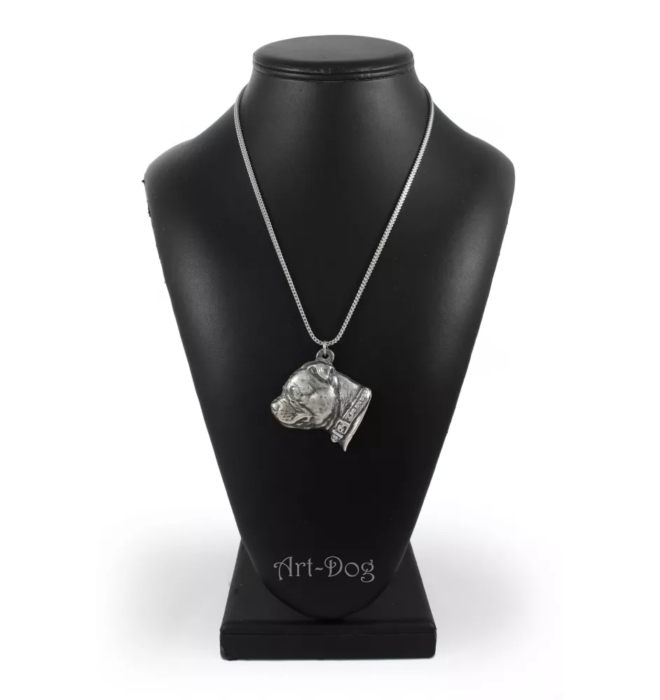 Staffordshire Bull Terrier, Staffie II - un collier avec un chien, un pendentif de chien sur une chaîne en argent, un bijou unique de la marque Art-Dog