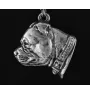 Staffordshire Bull Terrier, Staffy II - necklace with a dog, dog pendant on a silver chain, unique jewelry from the Art-Dog brand