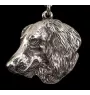 Dachshund Wire-haired, Wiener dog, Badger dog IV - Dog necklace in gift box, silver-plated locket for dog fan, striking pendant by Art-Dog brand